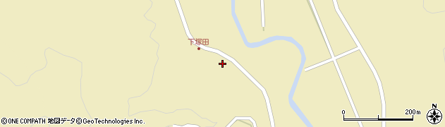 宮崎県日南市塚田（乙）周辺の地図