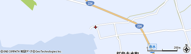 鹿児島県鹿児島市桜島赤水町905周辺の地図