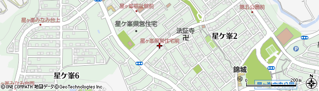 星ヶ峯県営住宅前周辺の地図