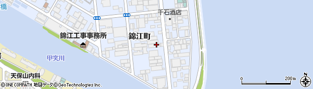 鹿児島県鹿児島市錦江町周辺の地図