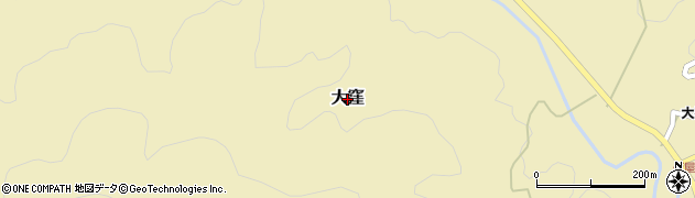 宮崎県日南市大窪周辺の地図