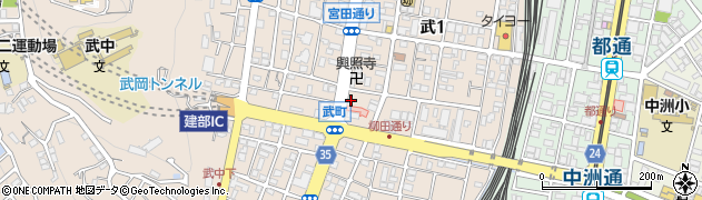 リサイクルショップつみき武町店周辺の地図