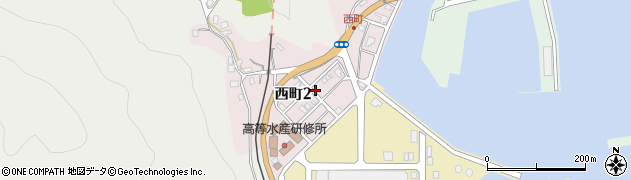 宮崎県日南市西町周辺の地図