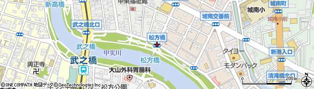 松方橋周辺の地図
