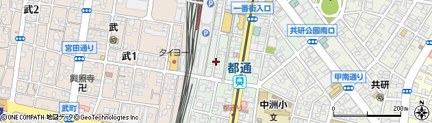 HATANAKA COFFEE 中央店周辺の地図