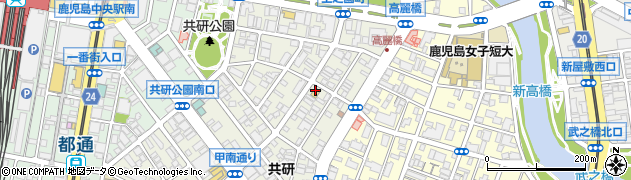 ファミリーマート上之園町店周辺の地図
