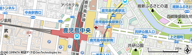 鹿児島中央駅周辺の地図