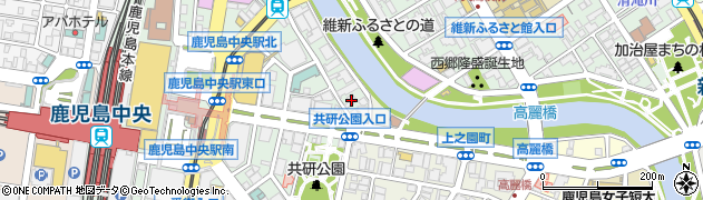 トヨタレンタリース鹿児島鹿児島中央駅店周辺の地図