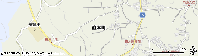 鹿児島県鹿児島市直木町周辺の地図