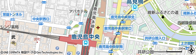 タイガー餃子会舘 アミュプラザ鹿児島店周辺の地図
