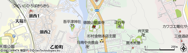 徳陵山歓楽寺周辺の地図