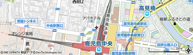 ニッポンレンタカー鹿児島中央駅西口営業所周辺の地図
