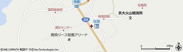 桜島周辺の地図