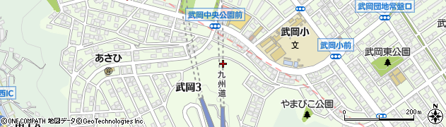 武岡下公園周辺の地図