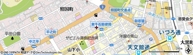 鹿児島駐車場周辺の地図