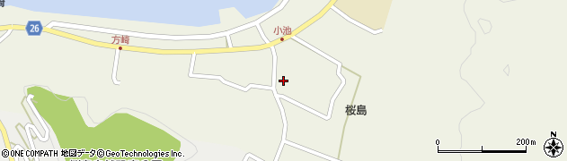 鹿児島県鹿児島市桜島小池町1334周辺の地図