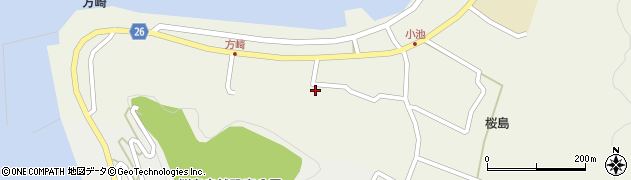 鹿児島県鹿児島市桜島小池町1405周辺の地図