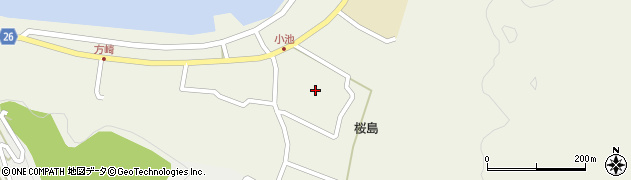 鹿児島県鹿児島市桜島小池町1319周辺の地図