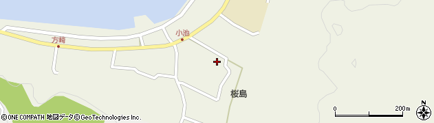 鹿児島県鹿児島市桜島小池町1313周辺の地図