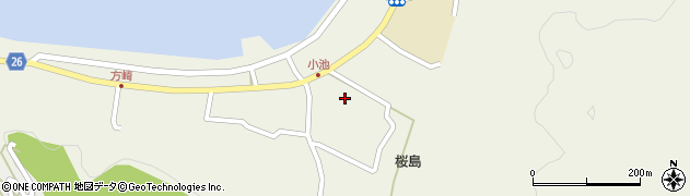 鹿児島県鹿児島市桜島小池町1322周辺の地図