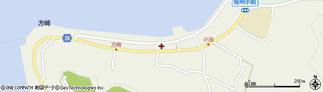鹿児島県鹿児島市桜島小池町1448周辺の地図