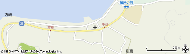 鹿児島県鹿児島市桜島小池町1442周辺の地図