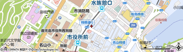 全日本国立医療労働組合鹿児島地区協議会周辺の地図