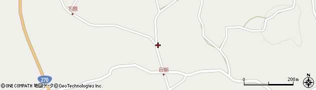 日新簡易郵便局周辺の地図
