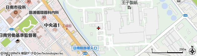 王子製紙株式会社　日南工場環境管理室周辺の地図