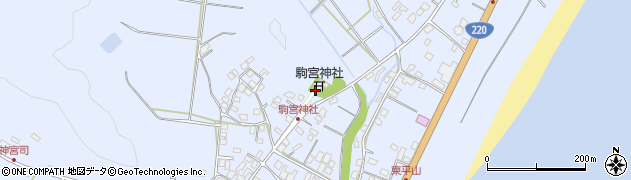 駒宮神社周辺の地図
