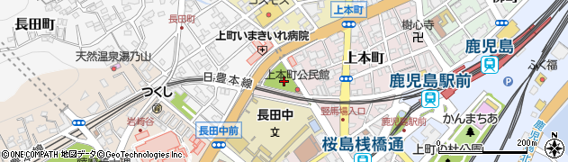 上本町公園周辺の地図