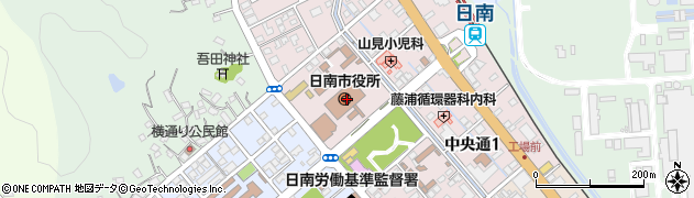 日南市役所　教育委員会学校教育課管理係周辺の地図