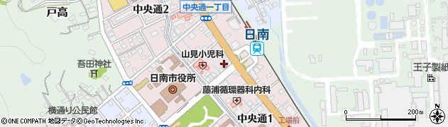 吾田郵便局周辺の地図