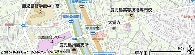 カーブス　タイヨー草牟田店周辺の地図