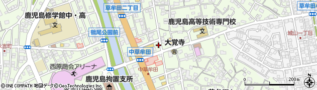 ダン美容室草牟田店周辺の地図