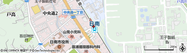 日南駅周辺の地図