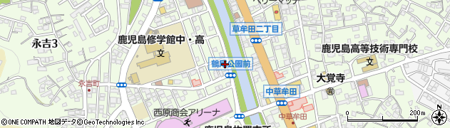 橋口ドライクリーニング永吉店周辺の地図