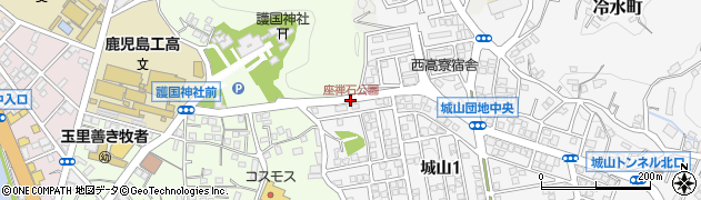 座禅石公園周辺の地図