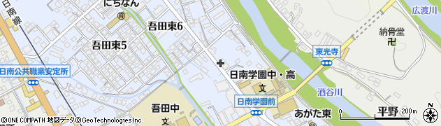 焼肉 夾竹園 日南店周辺の地図