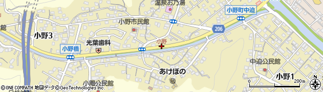 小野周辺の地図