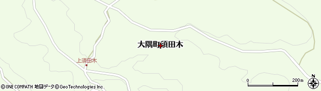 鹿児島県曽於市大隅町須田木周辺の地図