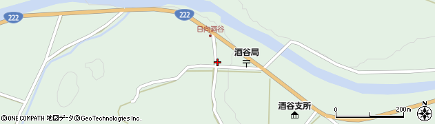 宮崎県日南市酒谷（乙）周辺の地図