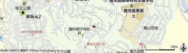 鹿児島県鹿児島市東坂元周辺の地図
