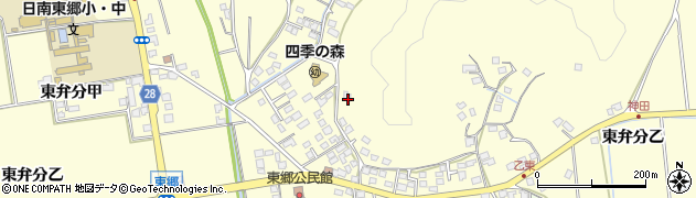 宮崎県日南市東弁分（乙）周辺の地図