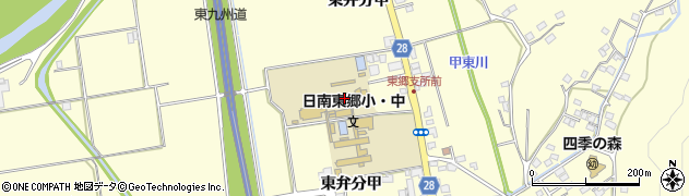 日南市立日南東郷中学校周辺の地図
