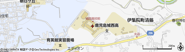 鹿児島城西高等学校周辺の地図