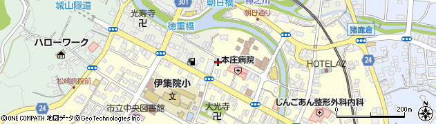 伊集院タクシー周辺の地図