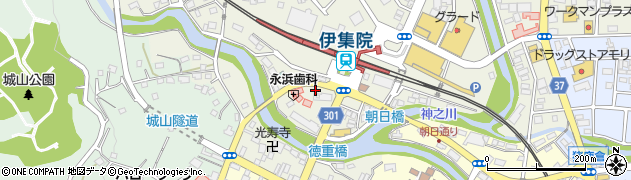 伊集院駅周辺の地図