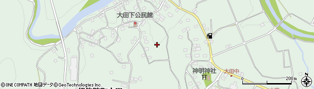 鹿児島県日置市伊集院町大田周辺の地図