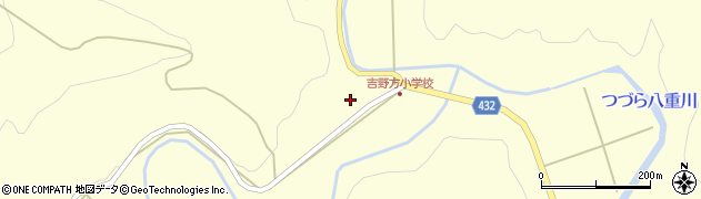 宮崎県日南市吉野方周辺の地図